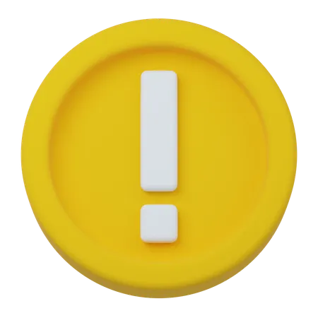 Warning  3D Icon
