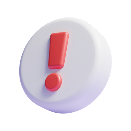 Warning  3D Icon