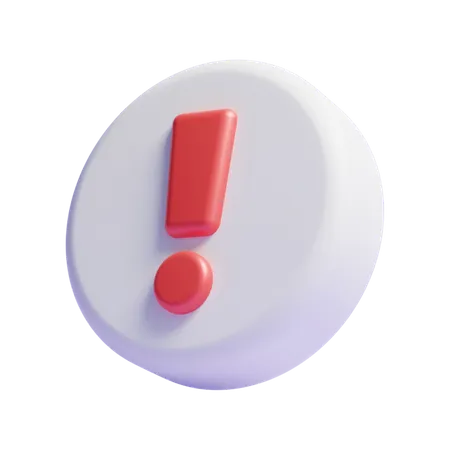 Warning  3D Icon