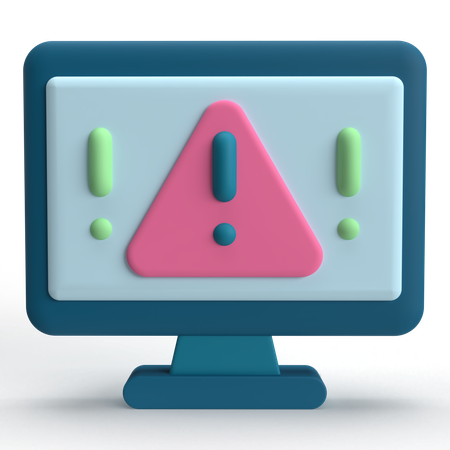 Warning  3D Icon