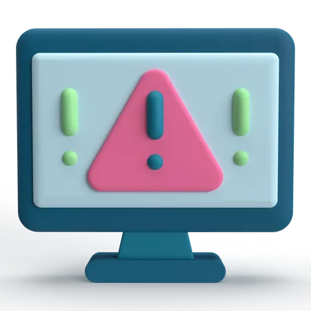 Warning  3D Icon