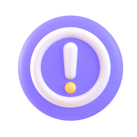 Warning  3D Icon