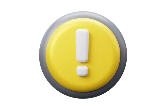 Warning  3D Icon