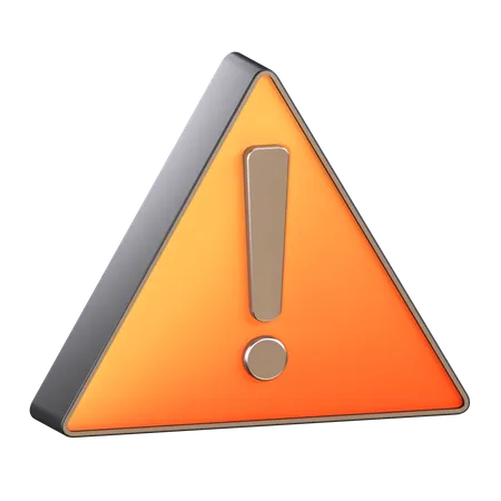 Warning  3D Icon