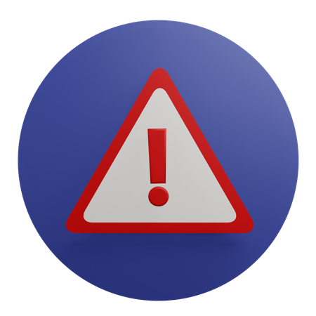 Warning  3D Icon