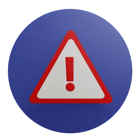 Warning  3D Icon