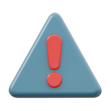 Warning  3D Icon