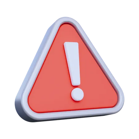 Warning  3D Icon