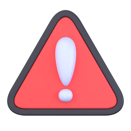 Warning  3D Icon