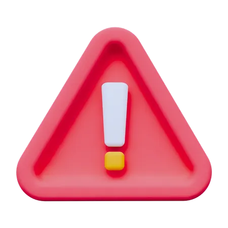 Warning  3D Icon