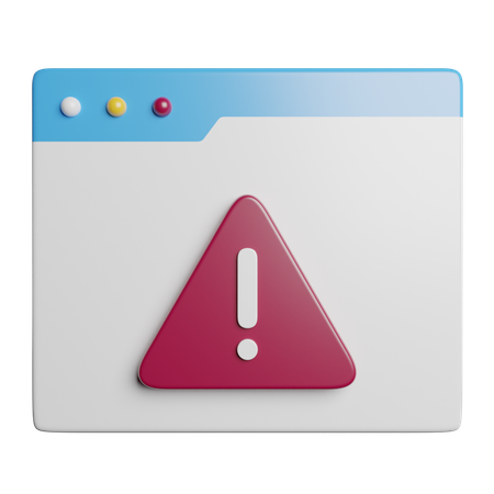 Warning  3D Icon