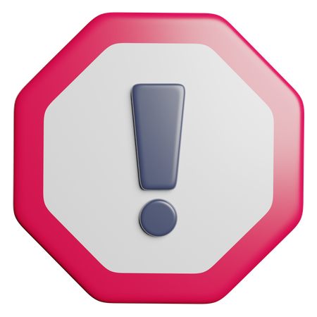 Warning  3D Icon