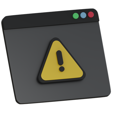 Warning  3D Icon