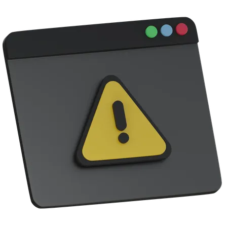 Warning  3D Icon