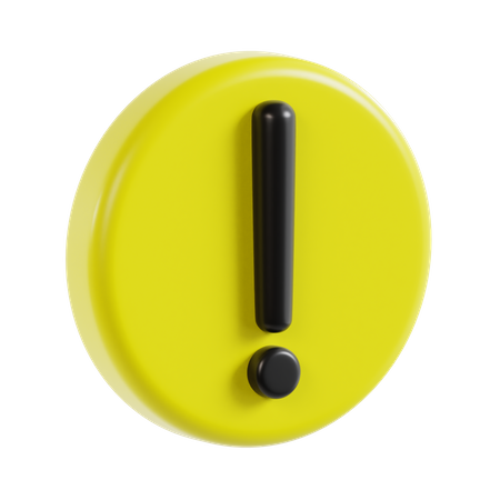 Warning  3D Icon