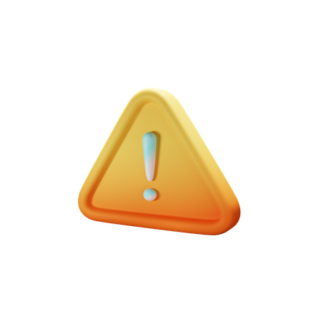 Warning  3D Icon