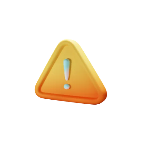 Warning  3D Icon