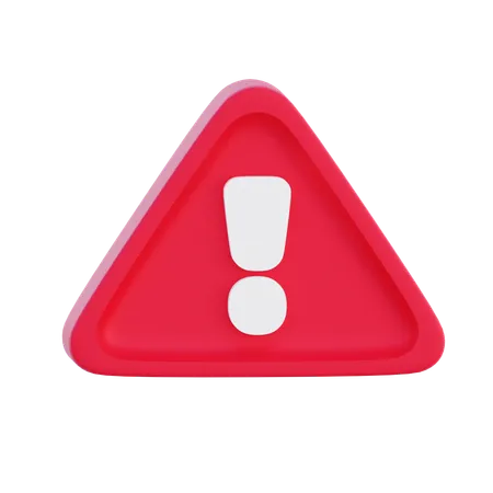 Warning  3D Icon