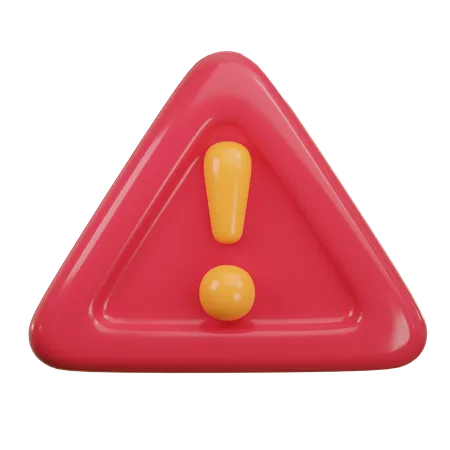 Warning  3D Icon