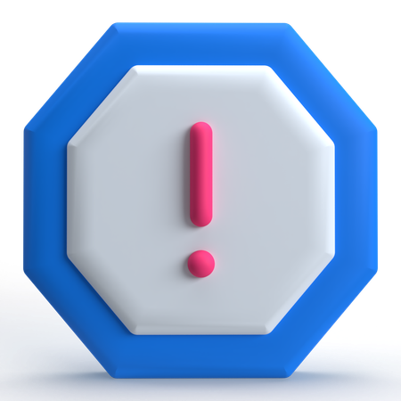 Warning  3D Icon