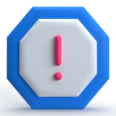 Warning  3D Icon