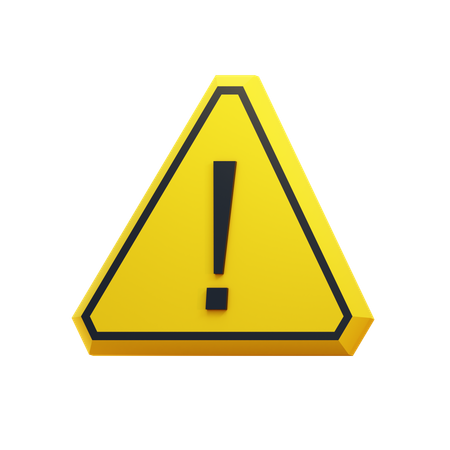 Warning  3D Icon