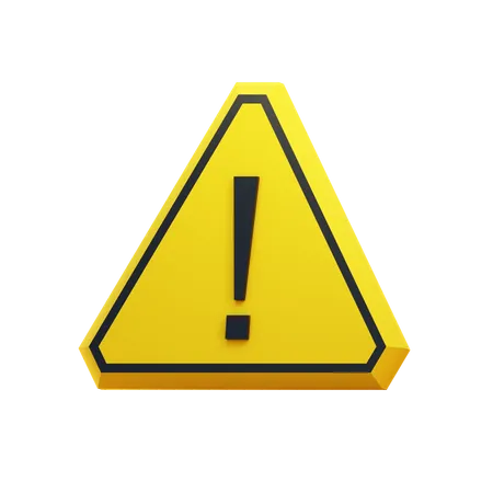 Warning  3D Icon