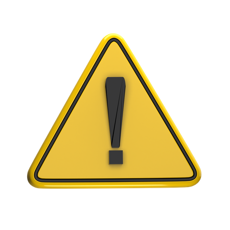 Warning  3D Icon