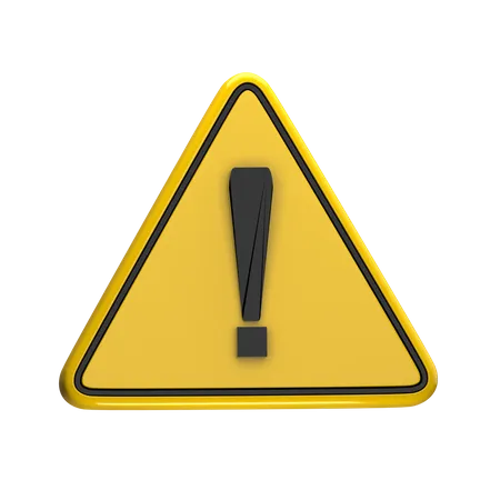 Warning  3D Icon