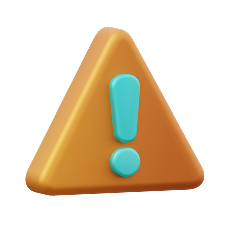 Warning  3D Icon