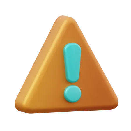 Warning  3D Icon