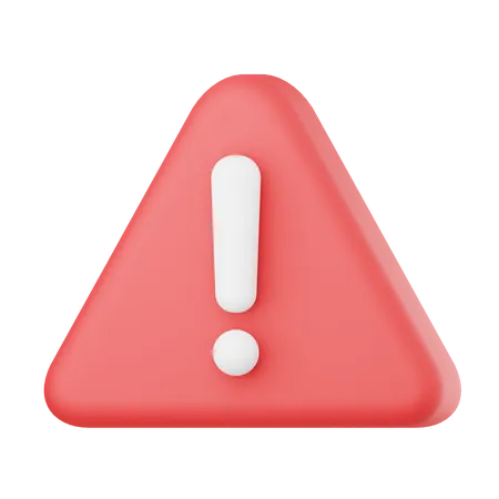 Warning  3D Icon