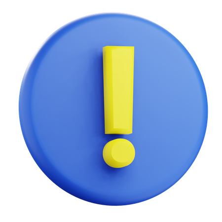 Warning  3D Icon