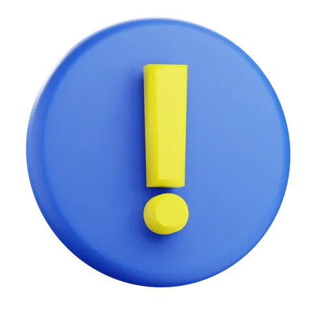 Warning  3D Icon