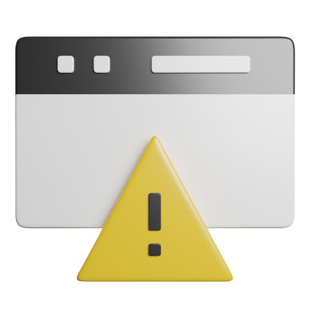 Warning  3D Icon