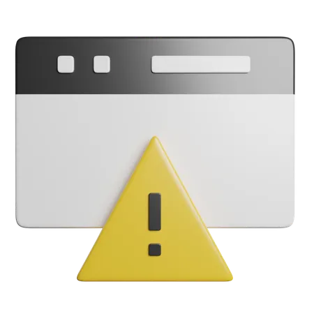 Warning  3D Icon