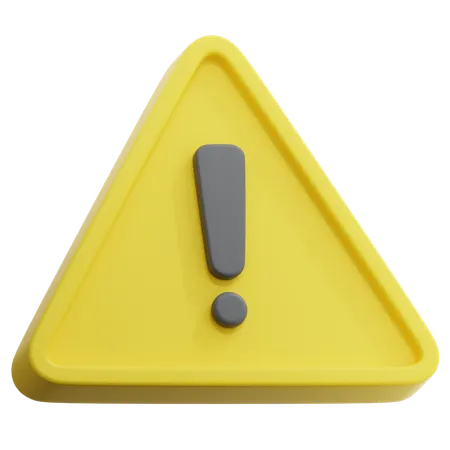 Warning  3D Icon