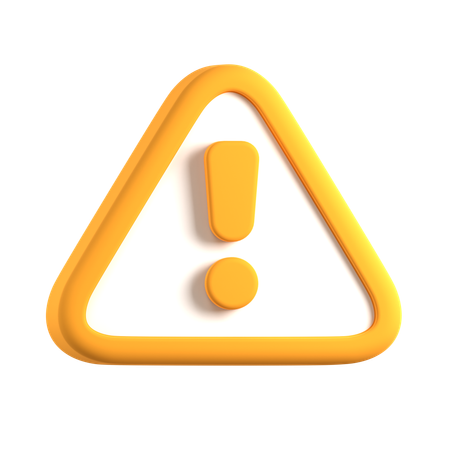Warning  3D Icon