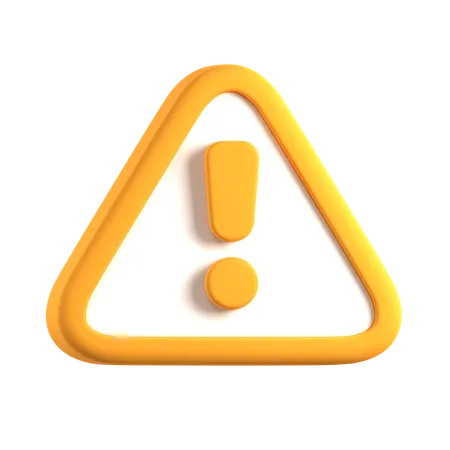 Warning  3D Icon