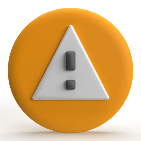 Warning  3D Icon