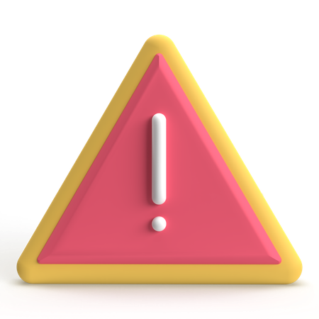 Warning  3D Icon