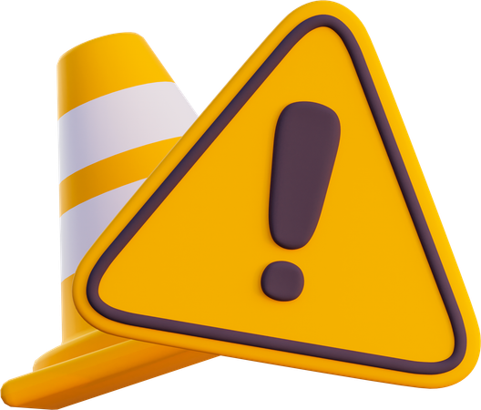 Warning  3D Icon