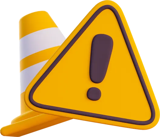 Warning  3D Icon