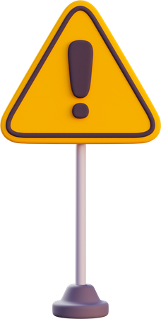 Warning  3D Icon