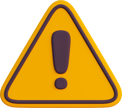 Warning  3D Icon