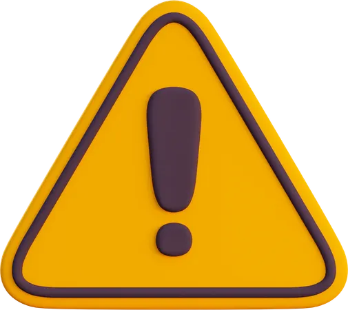 Warning  3D Icon