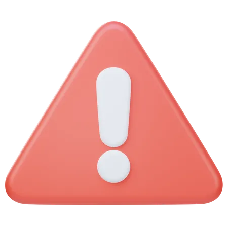 Warning  3D Icon