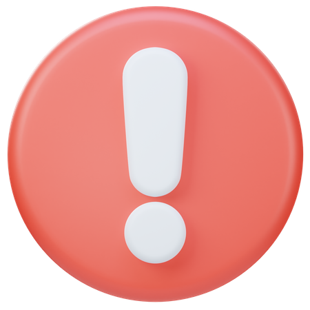 Warning  3D Icon