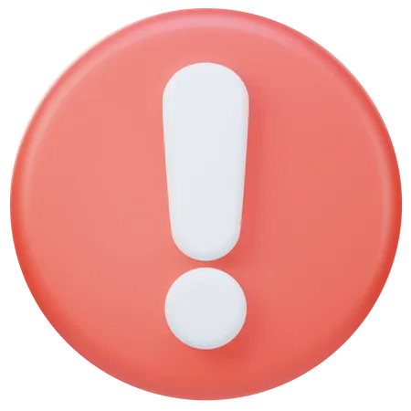 Warning  3D Icon