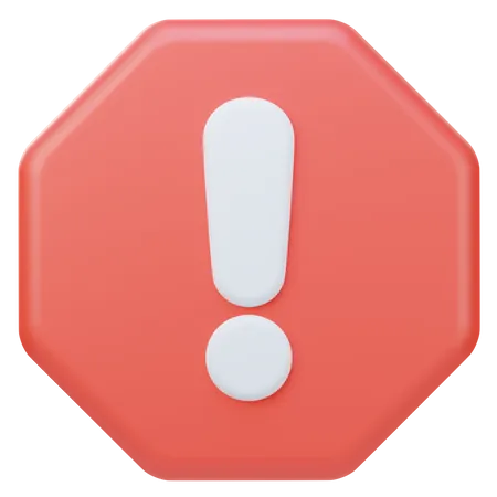 Warning  3D Icon